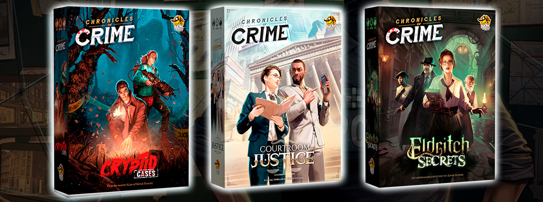 Lucky Duck Games annonce 3 nouvelles boîtes pour Chronicles of Crime !