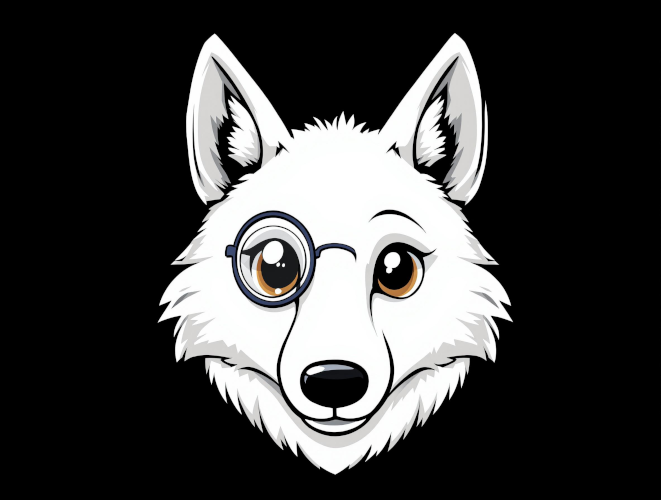 BZH, la mascotte louve blanche et noire du site cedbzh.fr