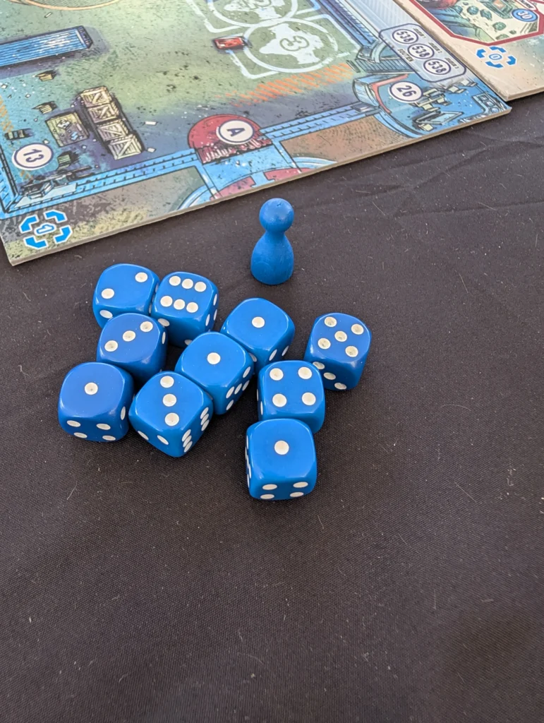 Les dés du jeu Expédition Ithaque